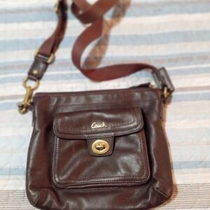 Coach Brown Leather Crossbody Bag